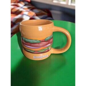 Nickelodeon Hamburger Krabby Patty SpongeBob SquarePants Coffee Mug Cup Yellow